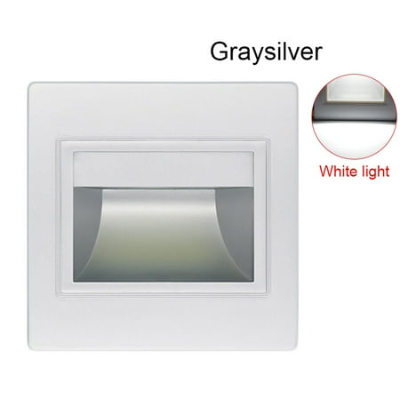 

LED Recessed Wall Luminaire Step Light 1.5W Recessed Lamp for Staircase Corridor LED Step Light Staircase Corridor Accessories Recessed Wall Luminaire 1.5W Silver Grey