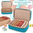 thumbnail image 2 of Organizador de esmaltes de uñas BAFASO con capacidad para 40 botellas de 15 ml, color verde azulado, 2 of 5
