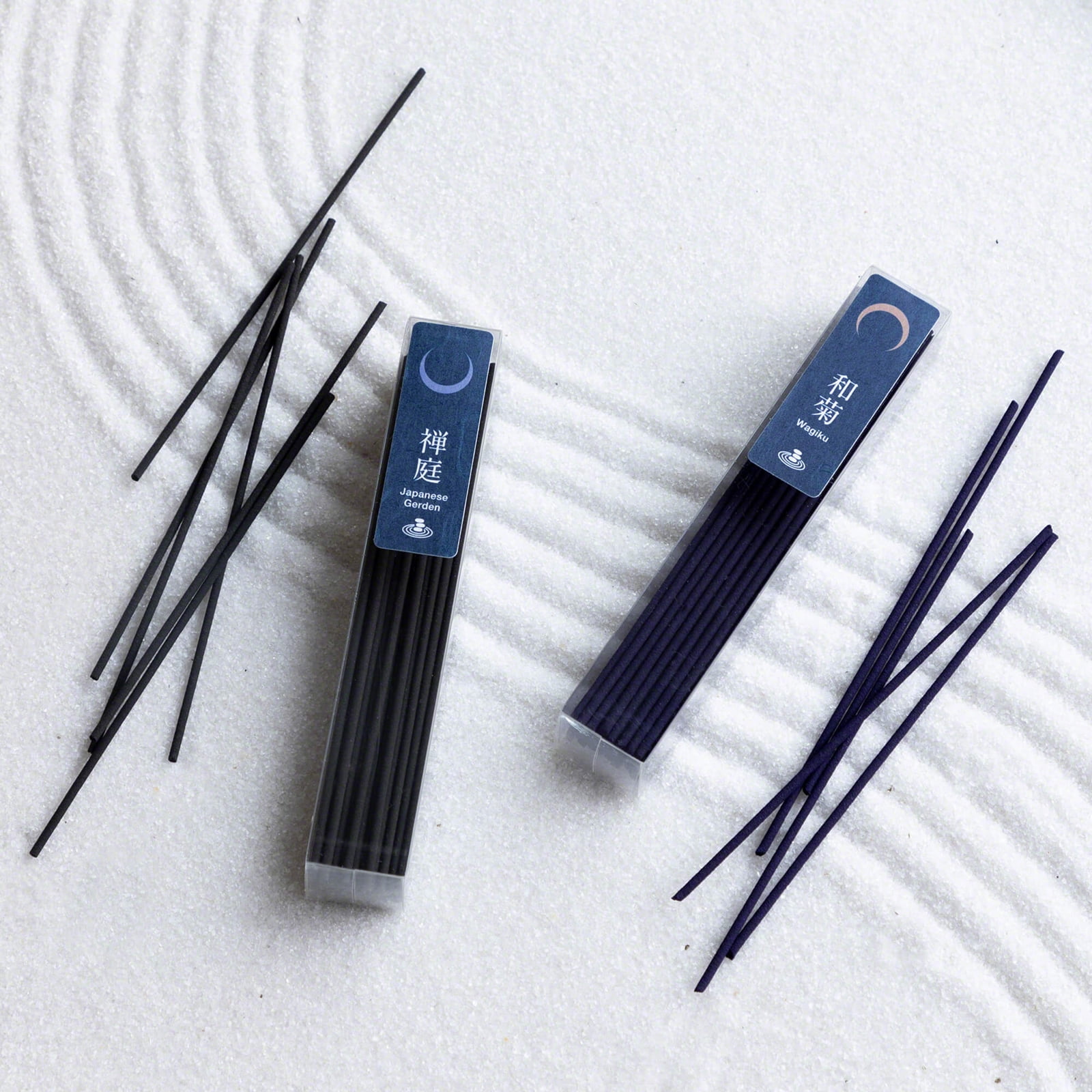 Asayu Japan Low Smoke Incense Sticks Set Japanese Garden & Chrysanthemum Made in Japan 1.41oz