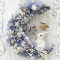 thumbnail image 4 of 25x30cm Natural Wreaths , Moon Wreath Christmas Rattan Wreath for DIY Craft Wall Hanging Wedding Garland Frame Base, 4 of 10