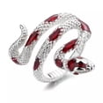 thumbnail image 6 of K-KED Vintage Snake Shape Adjustable Ring 925 Silver Women Men Party Band Delicate Jewelry Gift-#3-Adjustable, 6 of 8