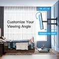 thumbnail image 4 of PERLESMITH Soporte de pared para TV de movimiento completo con certificación UL para la mayoría de televisores OLED 4K curvados planos de 26 a 60 pulgadas de hasta 77 libras, soporte de pared para TV, 4 of 5