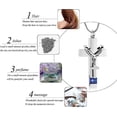 thumbnail image 5 of Cross Urn Necklace For Ashes Of Loved Ones With Birthstone Always In My Heart Cremation Jewelry Keepsake Pendant Women Men, 5 of 8