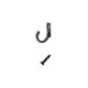 thumbnail image 1 of Moyic Ganchos colgantes de aleación de Zinc, tornillo de puerta montado en la pared, perchas antideslizantes para ropa, toallas, juego Almacenamiento y organización del hogar Bronce/50 piezas/juego, 1 of 6