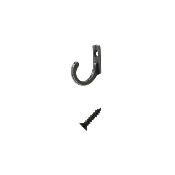 Moyic Ganchos colgantes de aleación de Zinc, tornillo de puerta montado en la pared, perchas antideslizantes para ropa, toallas, juego Almacenamiento y organización del hogar Bronce/50 piezas/juego