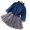 Dark Blue, variant on LYMAYTER Kids Girls Denim Dresses Baby Sweet Mesh Princess Peplum Toddler Spring Fall Long Sleeve Dress for 2-8 Years
