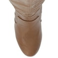 thumbnail image 5 of Journee Womens Carver Stacked Heel Knee High Boots, 5 of 10