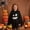 j20-Black, variant on LIIPEE Kids Halloween Costumes Boys Girls Unisex Glow In The Dark Ghostface Graphic Cape Dress Up Clothes,7-9 Years