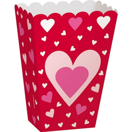 Hearts Valentine's Day Treat Boxes, 6ct