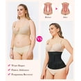 thumbnail image 2 of FL Waist trainer For Women Waist Cincher Corset Shapewear Tummy Control Body Shaper Workout Girdle, 2 of 7