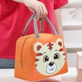 thumbnail image 4 of Lovely Portable Bear Tiger Oxford Colorful Cow Insulation Bag Lunch Bag Food Thermal Bag Milk Bottle Case E, 4 of 8