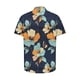 thumbnail image 5 of Blusa y camisa de franela de manga corta con cuello vuelto para hombre, camisa/top de franela de manga corta con estampado hawaiano, camisa deportiva informal de franela para hombre, blusa para hombre, 5 of 5
