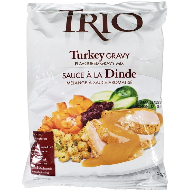 Trio - Sauce à la Dinde - 560g - Pack Unique - Saveur Rapide et Facile pour Chaque Repas de Dinde (1ct)