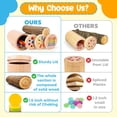 thumbnail image 6 of Wooden Montessori Baby Toddler Toys: 3 in 1 Learning Fine Motor Skills Toys, Educational Color Sorting Sensory Toys for 1-3 Toddlers, Boys Girls Toys Gifts, 6 of 7