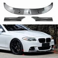 thumbnail image 4 of 3Pcs PP Front Bumper Lip Spoiler Splitter Protection Trim Lip Cover Fit For BMW 5 Series F10 F11 M Sport 2011-2017, 4 of 7
