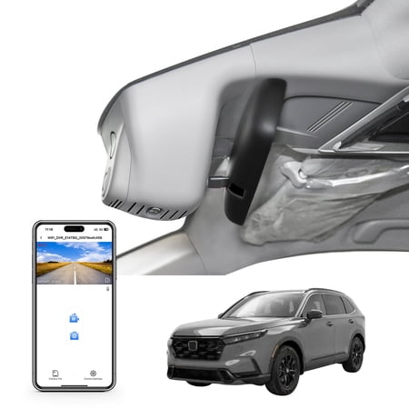 Mangoal 4K Dash Cam Starvis Sensor Custom Fit for Honda Gen6 CR-V & CR-V Hybrid 2023-2026(Gray), Integrated OEM Look, UHD 2160P Video, WiFi & App, GPS, 64GB Card
