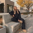 thumbnail image 4 of SUNBS Two Piece Sets for Women Matching Outfit Fall Hoodies Wide Leg Sweatpants Casual Lounge Sweatsuit Set, 4 of 9