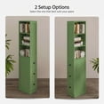thumbnail image 2 of LAUSAINT HOME Bathroom Storage Cabinet, Tall Thin Green Storage with 2 Adjustable Shelves & 3-level Drawers for Home, Kitchen, 2 of 12