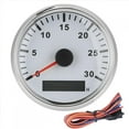 thumbnail image 4 of VGEBY Marine Boat Tachometer,85mm 3000 RPM 12V/24V IP67 Waterproof Anti-Fog Marine Boat Tachometer Gauge Red Light With LCD Display Service Hour Meter For Car Truck Boat Yacht, 4 of 8