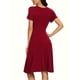 thumbnail image 4 of Vestido de verano de manga corta con escote en V y estilo casual, 4 of 5