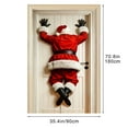 thumbnail image 3 of Home Decor Funny Santa Backside Door Banners Humorous Christmas Entrance Decor with Gift Mooning Home Improvement, 3 of 5