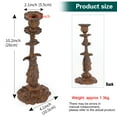 thumbnail image 2 of Sungmor Vintage Cast Iron Candle Holder, 10.2" Tall Rustic Noblewoman Figurine Candlestick, Decorative Taper Candle Stand for Home, Tabletop, Mantel Display, Gothic, Medieval, or Farmhouse Decor, 2 of 8