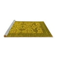 thumbnail image 2 of Ahgly Company Machine Washable Indoor Rectangle Oriental Yellow Industrial Area Rugs, 7' x 10', 2 of 4