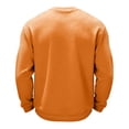 thumbnail image 4 of Cartoon Pumpkin Ghost Halloween Graphic Waffle Knit Crewneck Long Sleeve Shirt Soft Comfort Daily Casual Loose Top Saffron S, 4 of 5