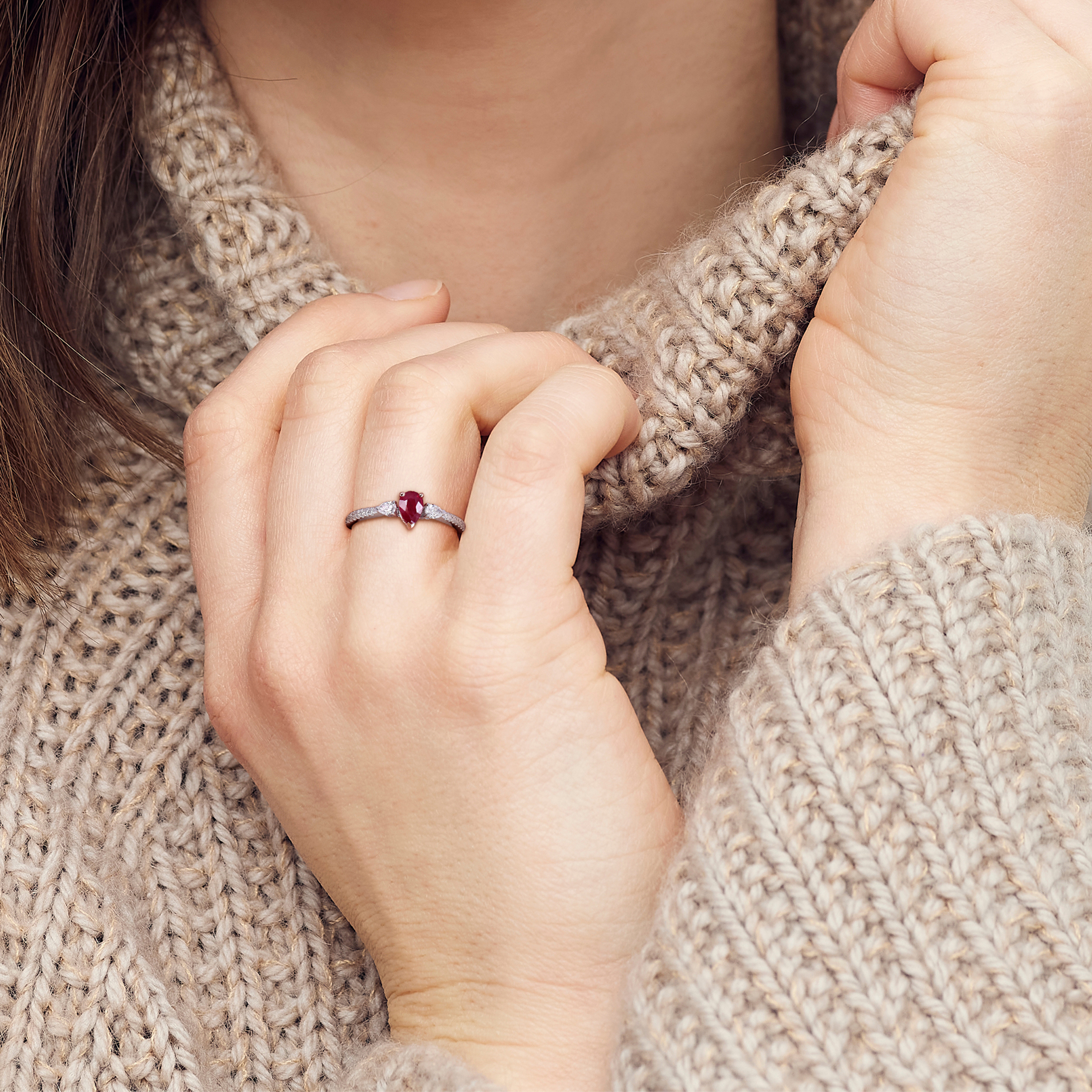 Everly Women's Ruby 14k Two-tone Gold Ring