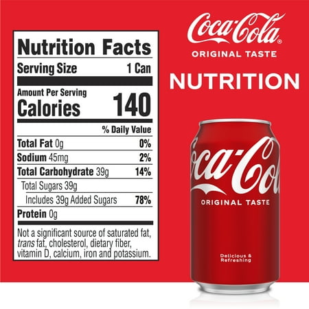 Coca-Cola Soda Pop Cans, 12 fl oz, 24 Pack