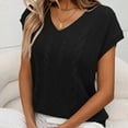 thumbnail image 6 of Hvyesh Womens Sweater Vest 2025 Summer V Neck Casual Sleeveless Sweaters Loose Cable Knit Pullover Tops, 6 of 7