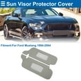 thumbnail image 3 of Sun Visor Cover for Ford for Mustang 1994-2004 Left and Right Side Car Sun Visor Protector Cover Anti-Scratch Faux Leather Gray, 3 of 6
