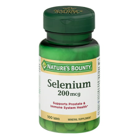 Nature's Bounty Selenium Mineral Supplement Tablets, 200mcg, 100