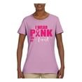 thumbnail image 2 of WIld Bobby Breast Cancer Awareness I Wear Pink for My Aunt Women Tee, Light Pink, XX-Large, 2 of 6