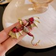 thumbnail image 6 of EOEMY Fashion Enamel Crystal Dragon Brooch Pin Breastpin Women Clothing Collar Jewelry-Black, 6 of 9