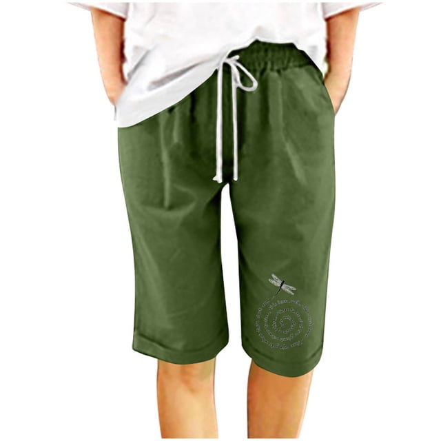 Shorts à Taille Élastique pour Femmes Mode Femmes Shorts Décontractés Amples Taille Élastique Été Shorts à Taille Élastique Femmes Taille 16 Shorts Femmes