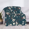 thumbnail image 3 of Fotbe Vintage Floral Manta de Franela con Estampado, Manta Ultrasuave para Cama, Sofá, Auto, Hipoalergénica y Antibolitas-60"x50", 3 of 6