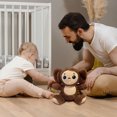 thumbnail image 4 of Big Eared Monkey Toy Soft Stuffed Animal Cute Huggable Doll for Kids, 4 of 4
