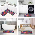 thumbnail image 4 of 2-Piece Kitchen Rugs Set Non-Slip Mats Carpet Floor for Kitchen, Bathroom (19.7"x27.6" & 19.7"x47.2") Colorful Tie-dye with Swirling, 4 of 7
