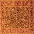 thumbnail image 1 of Ahgly Company Indoor Square Oriental Orange Industrial Area Rugs, 8' Square, 1 of 4