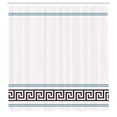 thumbnail image 3 of Ambesonne Abstract Shower Curtain, Simplistic Greek Pattern, 69"Wx75"L, White and Blue, 3 of 5