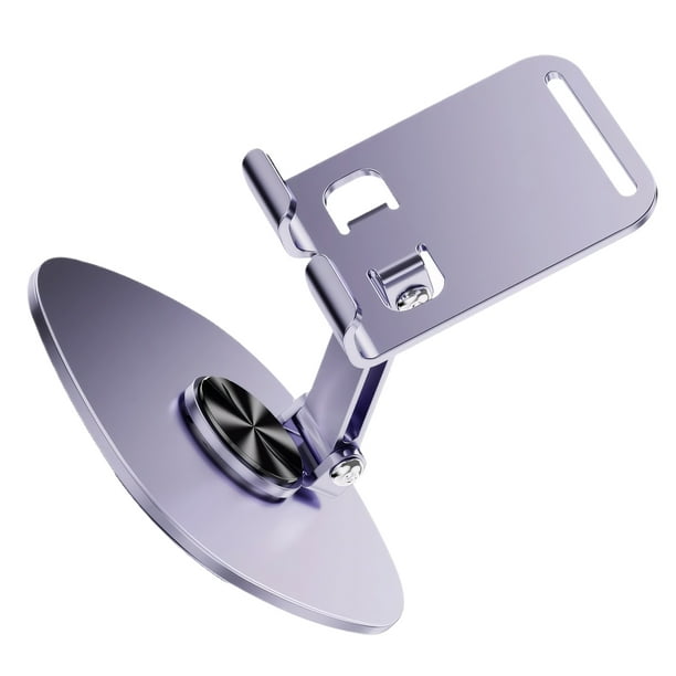 Cateissary Soporte mecánico de aleación de alta gama para dispositivos móviles y tabletas. Soporte Universal Lazy Forphone Electrónica Púrpura