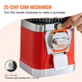 thumbnail image 4 of Gumball Machine for Kids, 16"H Home Candy Vending Machine, PC Round Gumball Dispenser, Bubble Gum Machine for Game Stores, Coin Operated Gumball Bank for Toy Capsules Bouncy Balls Candy, Red, 4 of 6