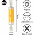 thumbnail image 2 of Halogen Equivalent, Dimmable Double Ended Base 10W R7S LED Bulbs, Warm White 3000K Standard T3 R7s Base Energy Saving Light Bulb, 360 Degree Beam Angle for Floodlight Replacement,, 2 of 5