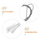 thumbnail image 5 of GOOHOCHY Cepillo de limpieza resistente de acero inoxidable y nailon para refrigeradores, tuberías y electrodomésticos para desatascar y mantener la limpieza., 5 of 8