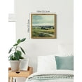thumbnail image 5 of Drsoum Vintage Landscape Canvas Wall Decor The Vast Grassland Classic Painting Modern Farmhouse Kitchen Bathroom Office Decor 10x10in Natural Framed, 5 of 5
