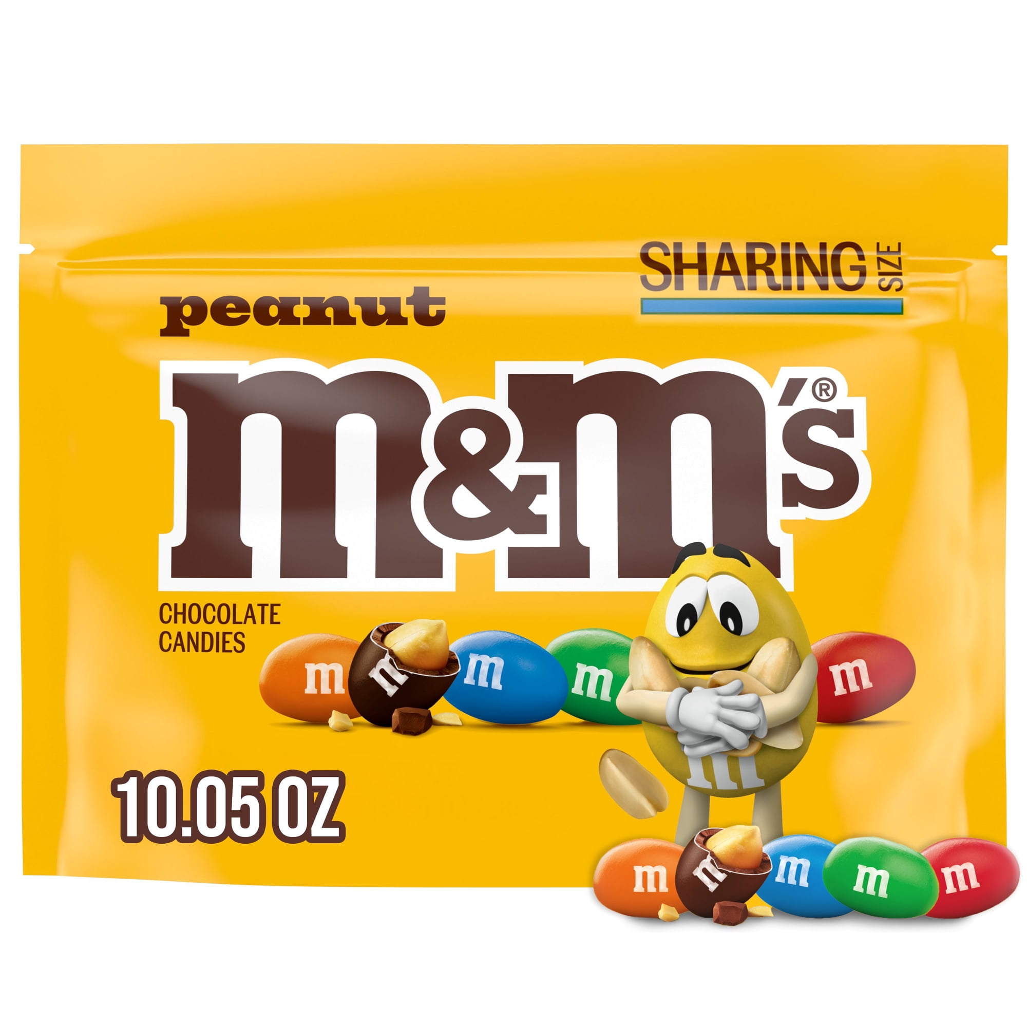 M&M's Peanut Milk Chocolate Candy Sharing Size - 10.05 oz Bag