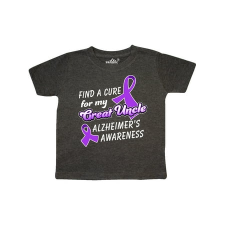 

Inktastic Alzheimer s Awareness Find a Cure for my Great Uncle Gift Toddler Boy or Toddler Girl T-Shirt