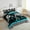 Cyan, variant on Erosebridal Racing Car Flag Bedding Twin Comforter Set, Green Down Comforter, 3D Rectangle Decor, Microfiber 2pcs