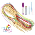 thumbnail image 1 of Weiweiguan 1 Set Sweater Knitting Needles Double Pointed Weaving Needles with Knitting Tools, 1 of 6